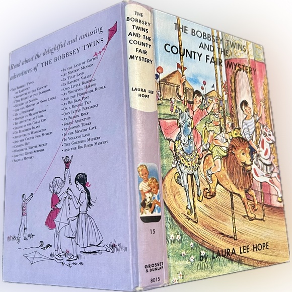 Bobbsey Twins Hardcover Books Lot of 3 1950-60 #4-15-48 Bicycle Trip County Fair - Picture 4 of 16